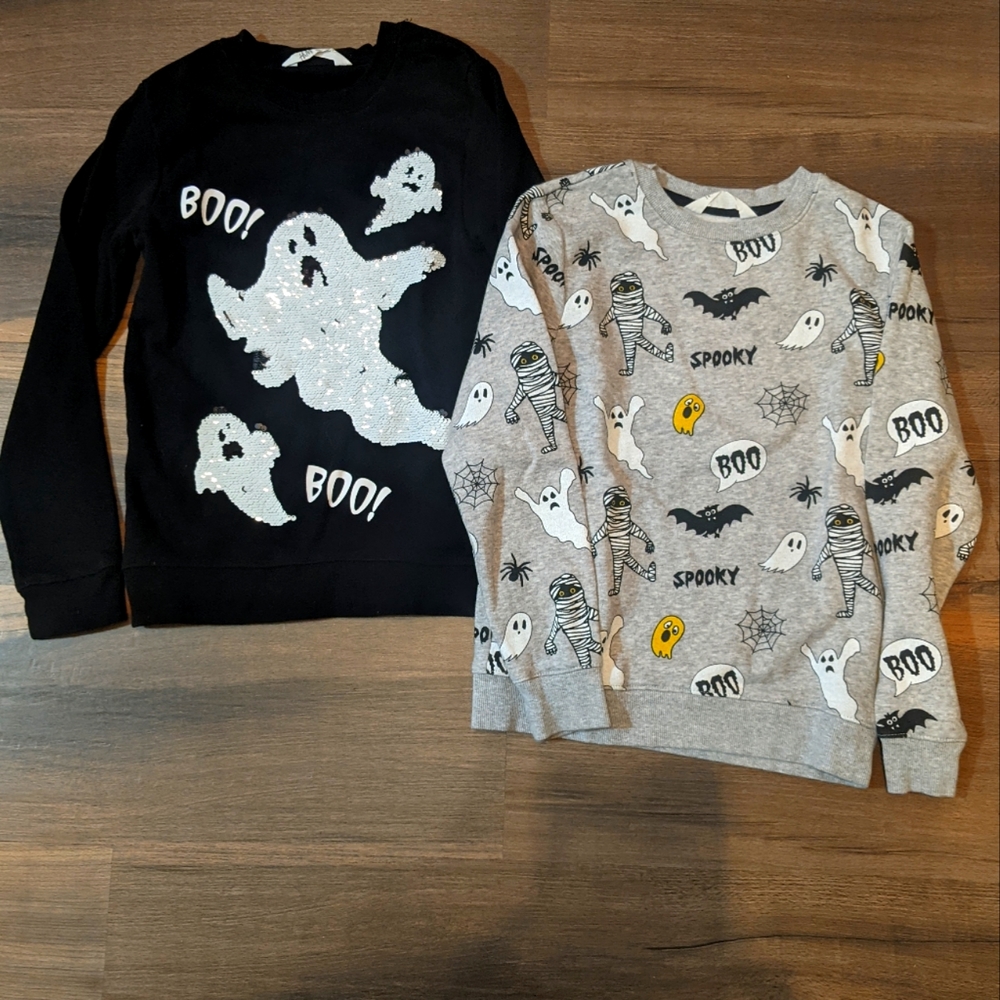 Two H&M Halloween Sweatshirts